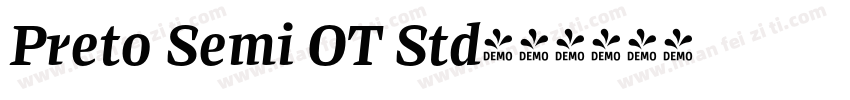 Preto Semi OT Std字体转换